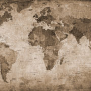 Brown World Map_Rebel Wall