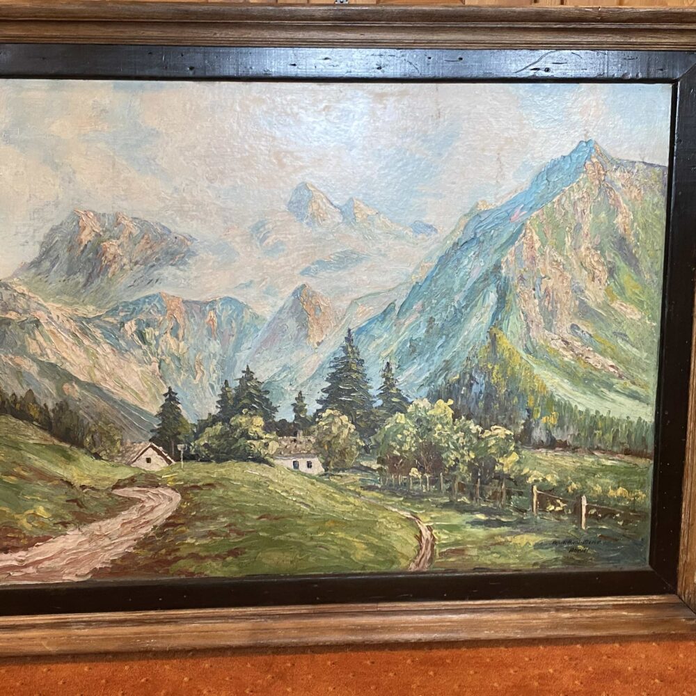 Quadro francese del Monte Bianco